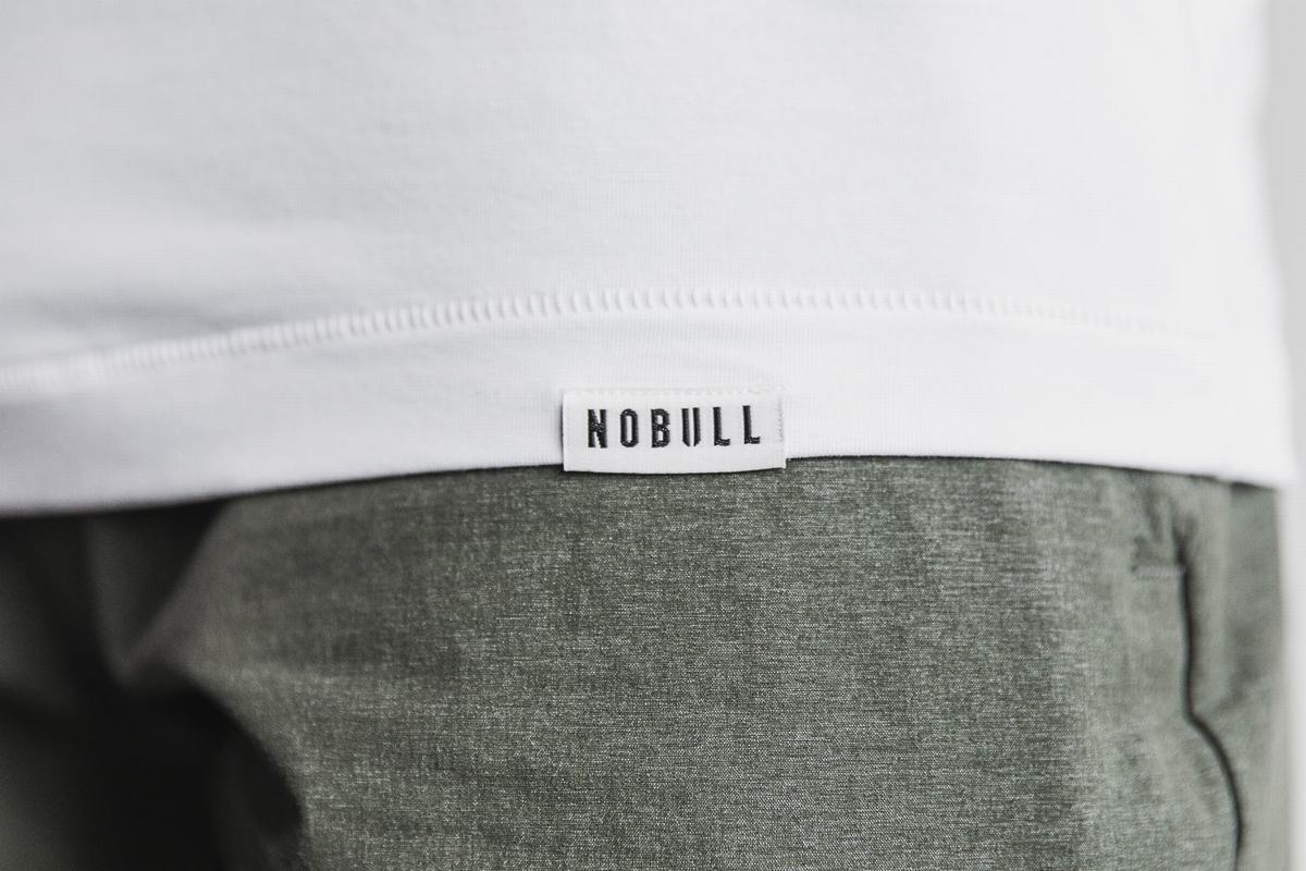 Nobull Lightweight Men's Tank Tops White | Australia (JQ8436)